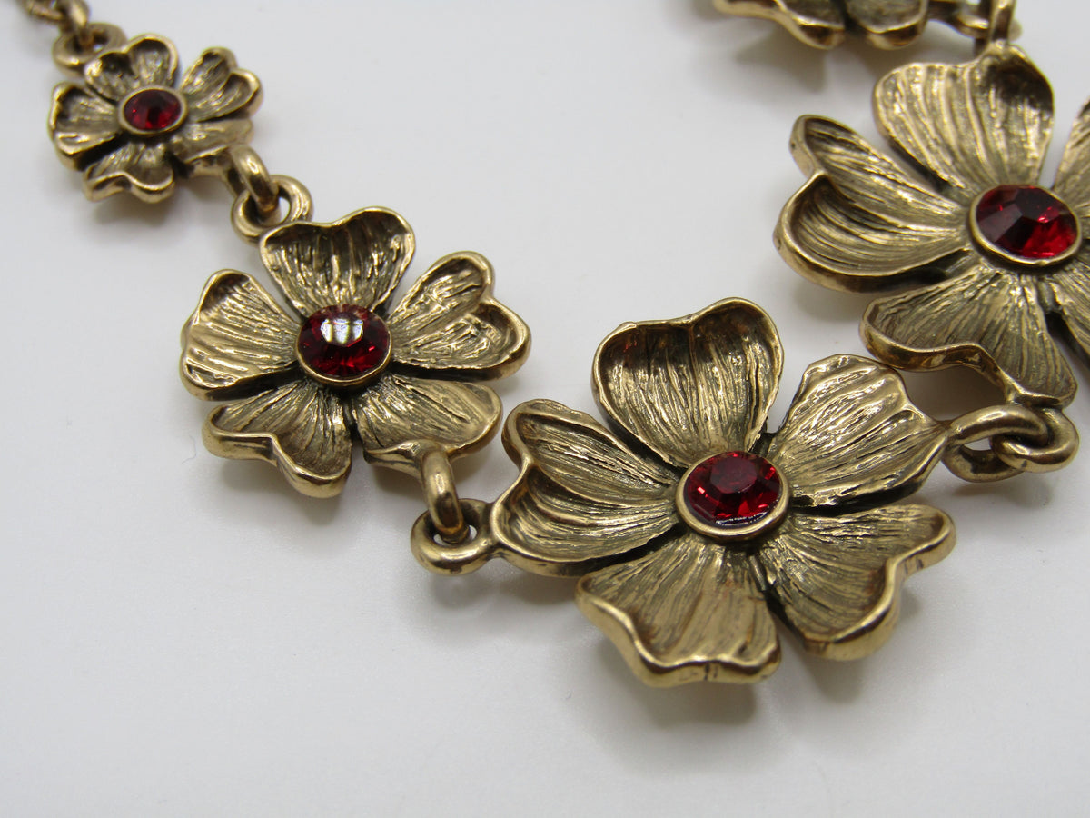 Pilgrim Danish Design Poppy Necklace & Bracelet Set