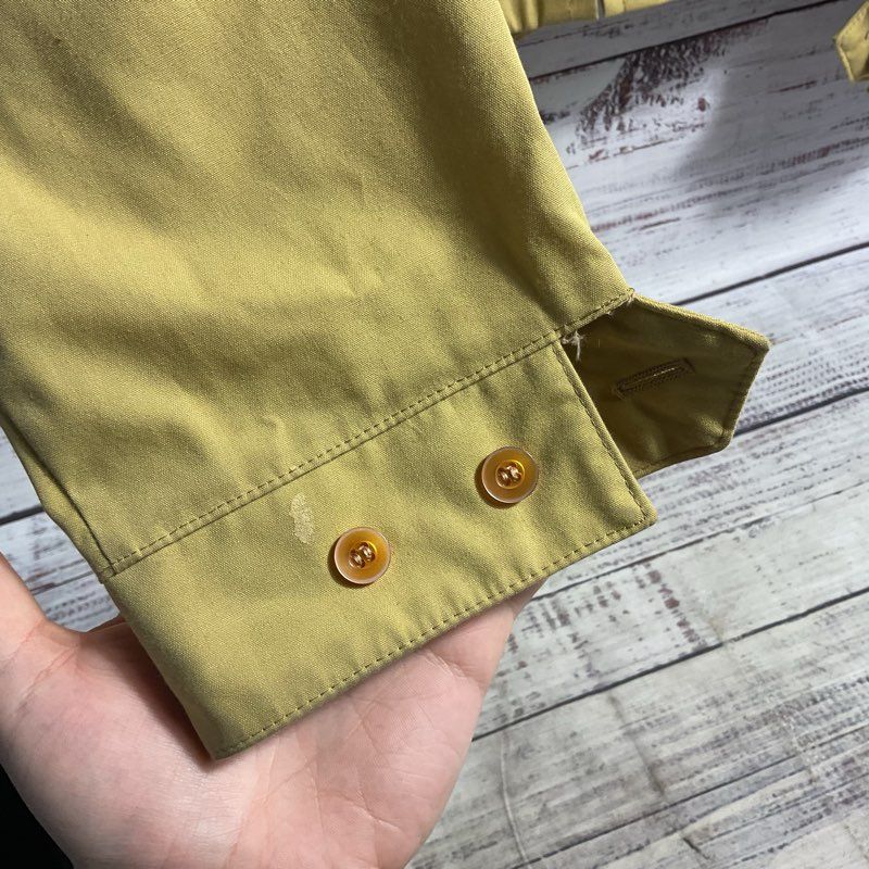 Oakbrook Sportswear Sears Roebuck Beige Full Zip Poplin Windbreaker Size in Desc
