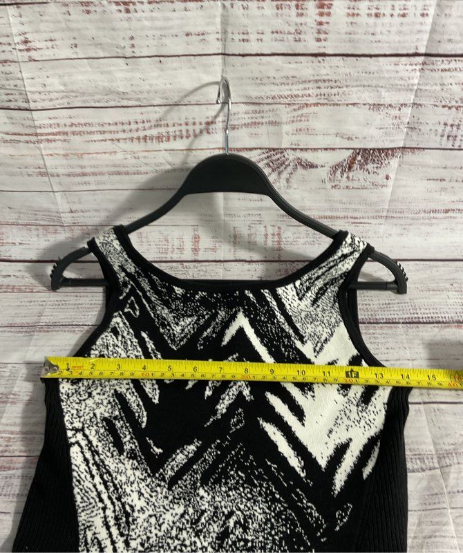 NWT Armani Exchange Women's Black & White Bodycon Short Dress Size S