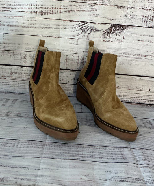 Women's Cecilia New York Gemma Suede Wedge Boots Size 9.5 Retail $200