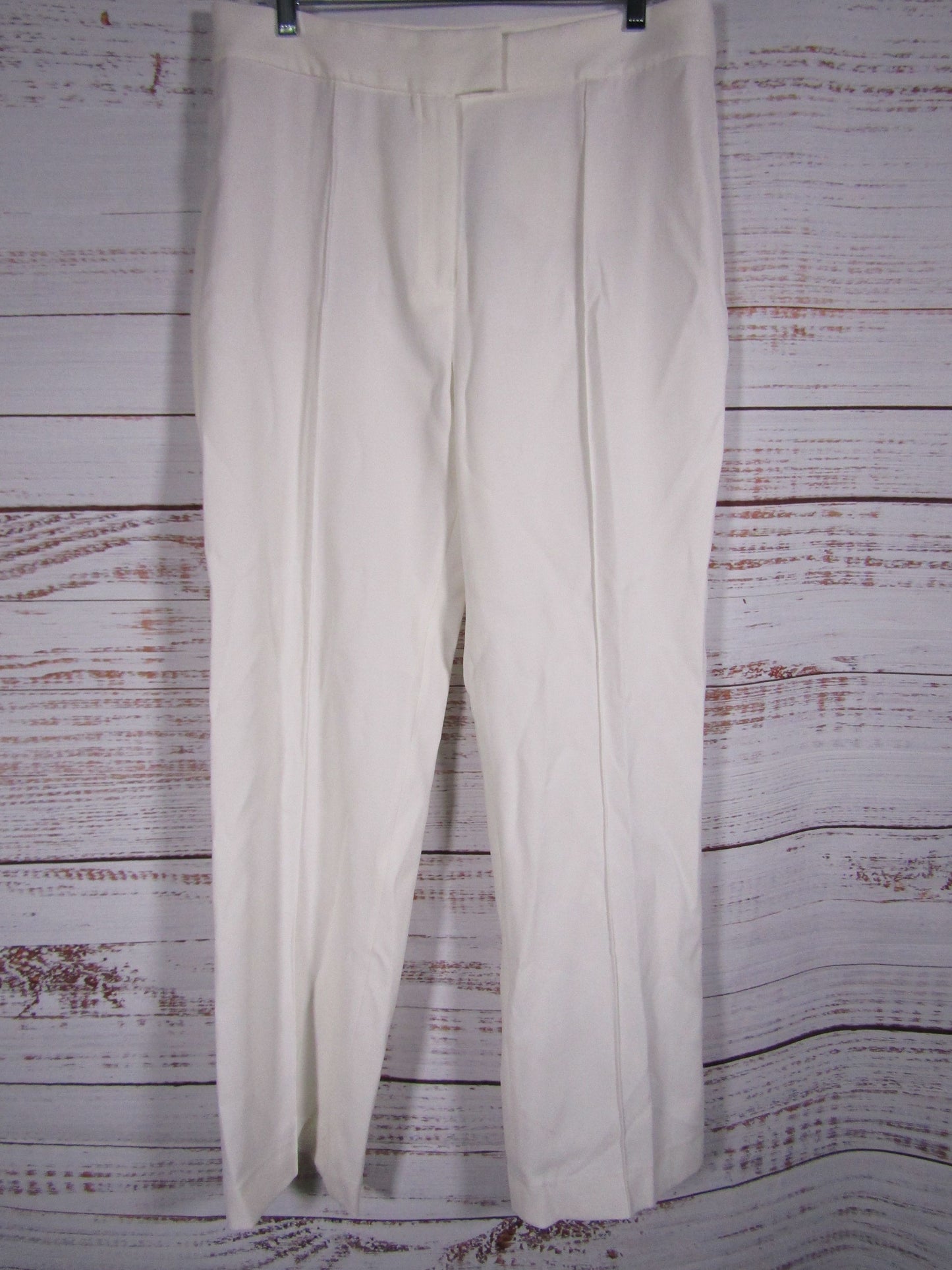 Massimo Dutti Women's White Trouser Pants Size 10