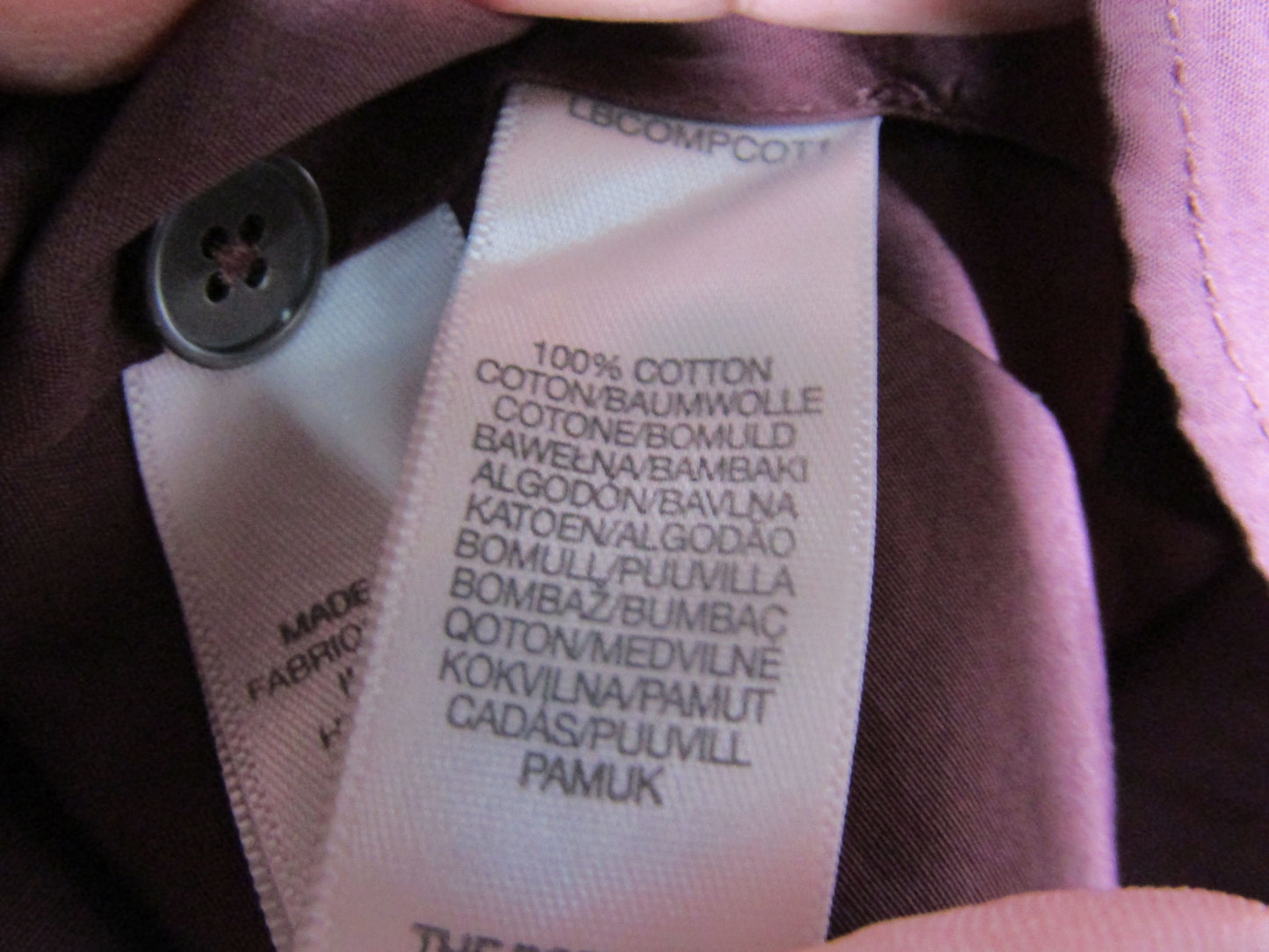 Paul Smith Men's Mauve Purple Long Sleeve Cotton Shirt Size 16 Made in Italy