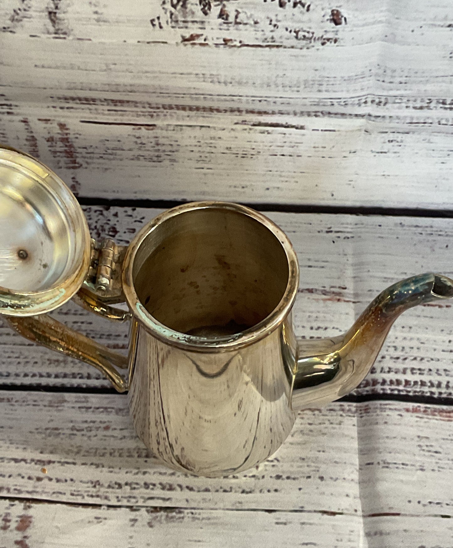 DJ Vintage Electro Plated Nickel Silver Small Teapot Silver