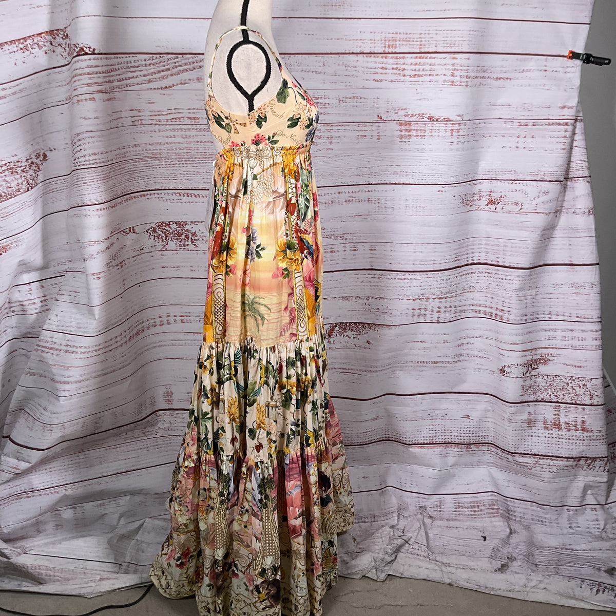 NWT CAMILLA White Lotus Jersey Bodice Dress- SZ S (RETAIL $750)