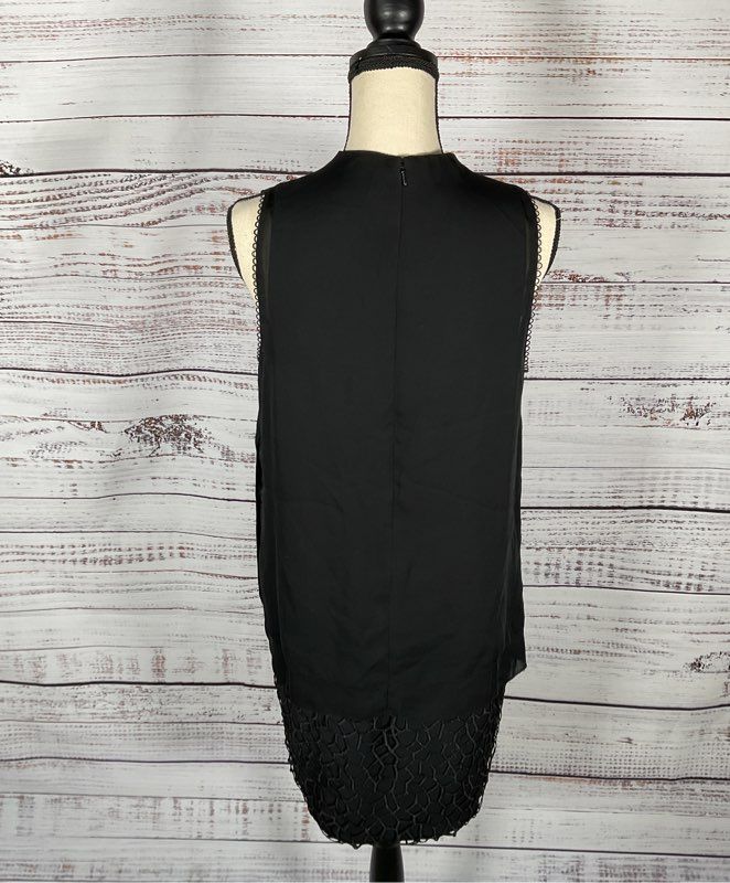 Women's Reiss Black Midi Dress - Size US 8 UK 12 EU 40