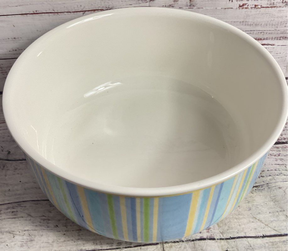 Villeroy & Boch Twist Candy Pattern 9" Serving Vegetable Bowl Multicolor