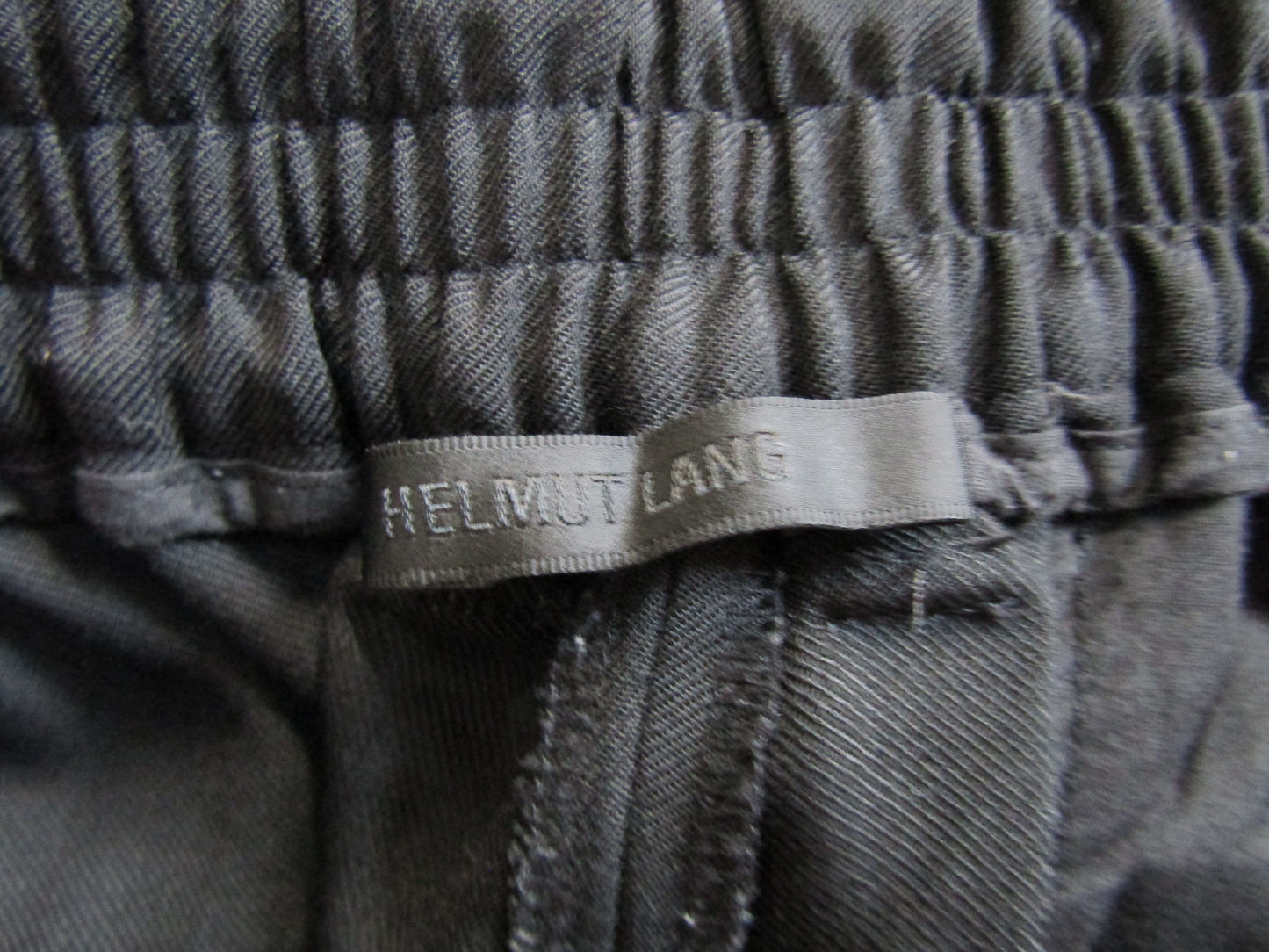 Helmut Lang Women's Black Wool Blend Trousers Size XL