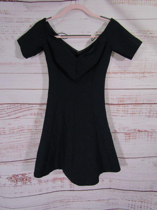 Cinq à Sept Kenna Women's Navy Blue Off The Shoulder Mini Dress Size 2