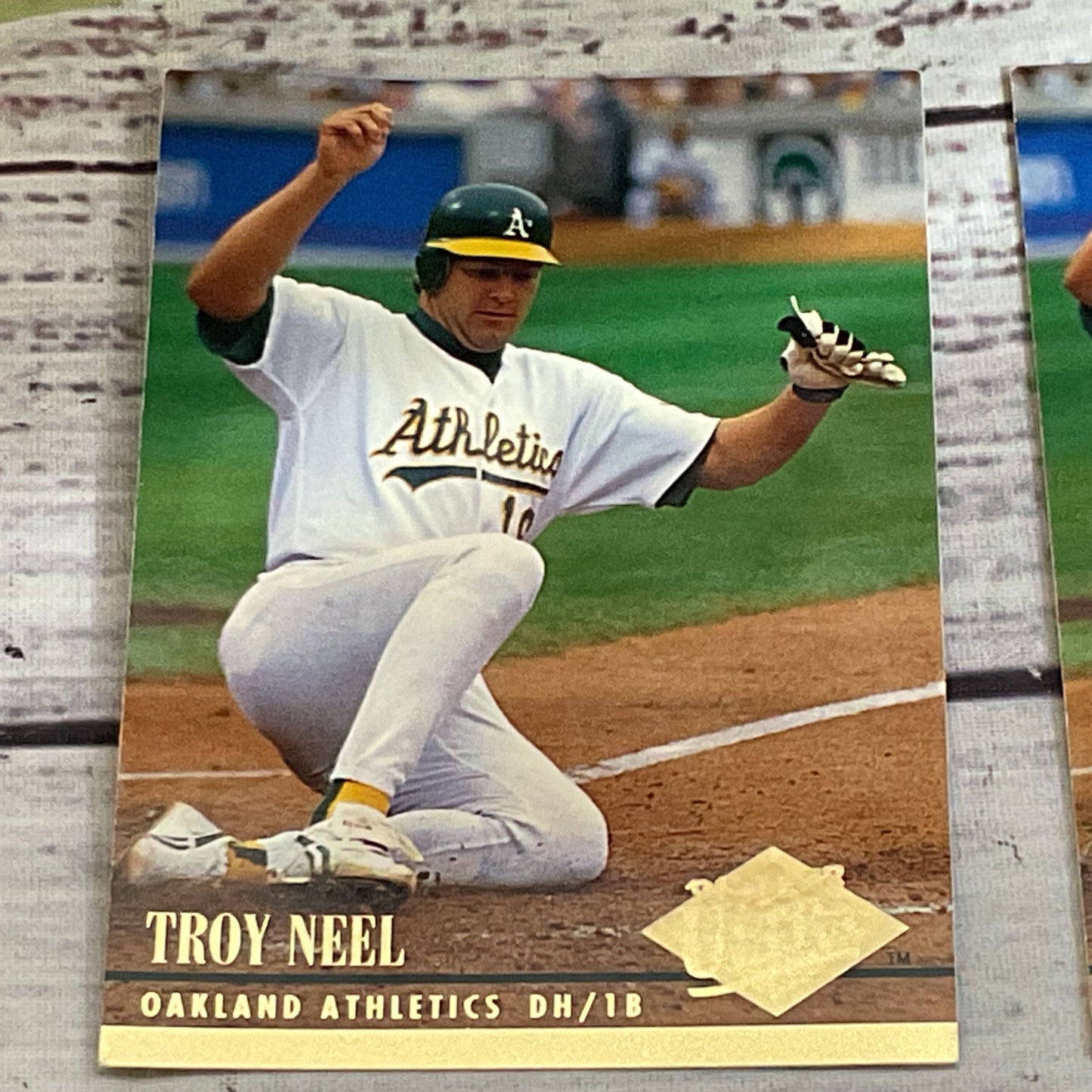 Signed MLB TROY NEEL Photograph And 94 Ultra Fleer Cards (1 Card Signed)