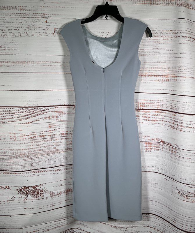 NWT Alberto Makali Powder Blue Sleeveless Drapey Dress Size 2