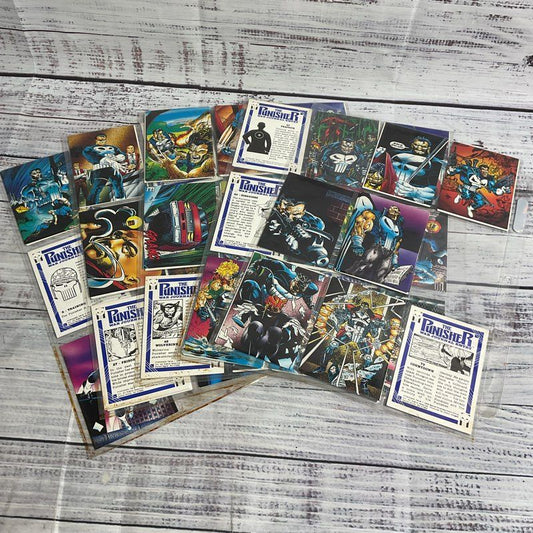 Lot Of 65+ VTG. 1992 The Punisher War Journal Entry Marvel Comic Trading Cards