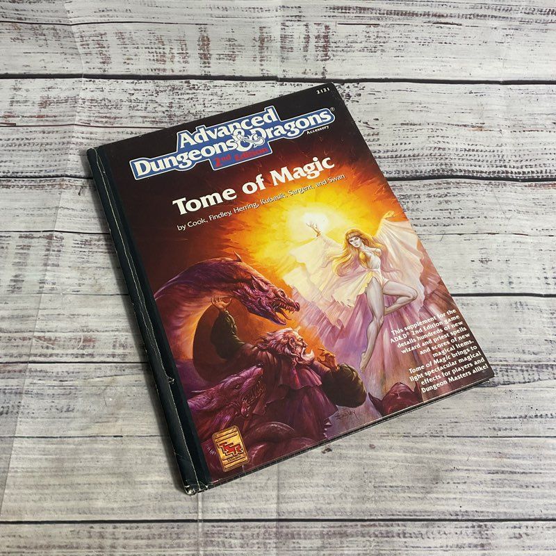 VTG. Advanced Dungeons & Dragons 1991 2nd Edition Tome Of Magic 2121