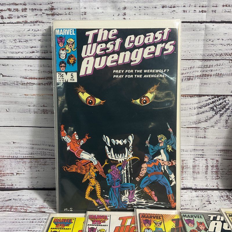 Lot Of 12 Vintage West Coast Avengers Marvel Superhero Comics 1984-89