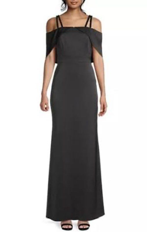 NWT Aidan Mattox Double Strap Satin Column Gown Size 2 Retail $395 GORGEOUS!!