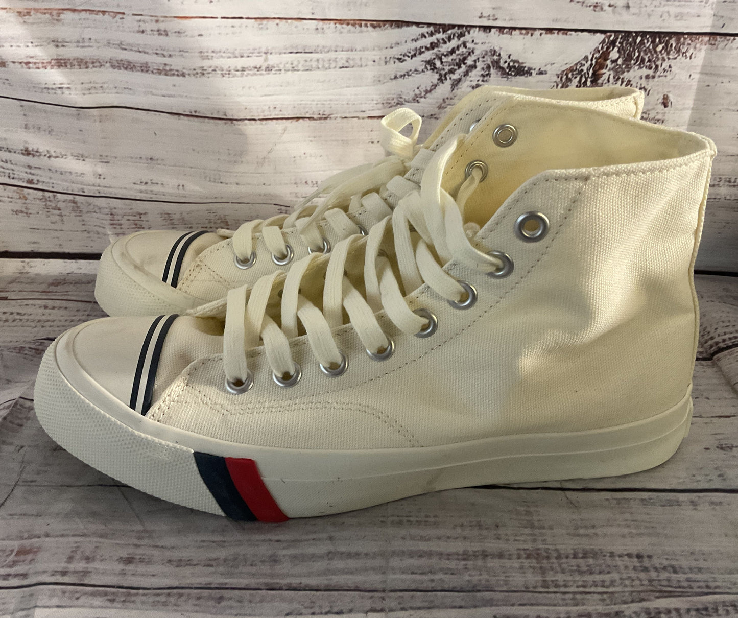 Keds PRO-Keds Men's Royal Hi Lace Up Fashion Sneakers White 8.5