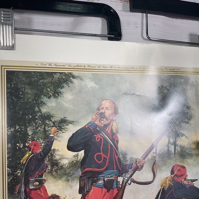 114th Pennsylvania Volunteers 1863 Print by Don Troiani Signed. 1987 w/ COA