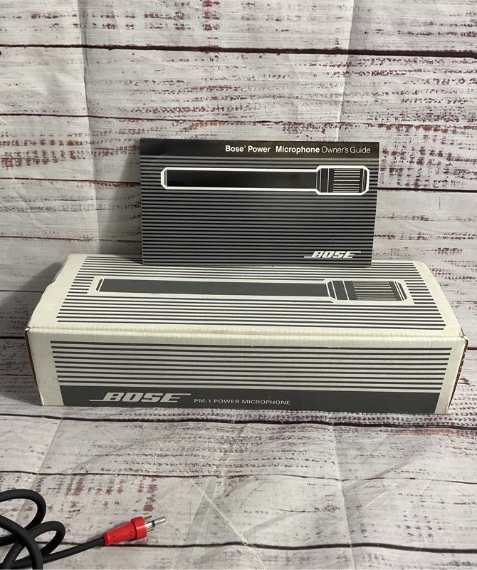 Bose Power Microphone PM-10 Condenser Microphone 5.2 OHM w/ Box & Manual