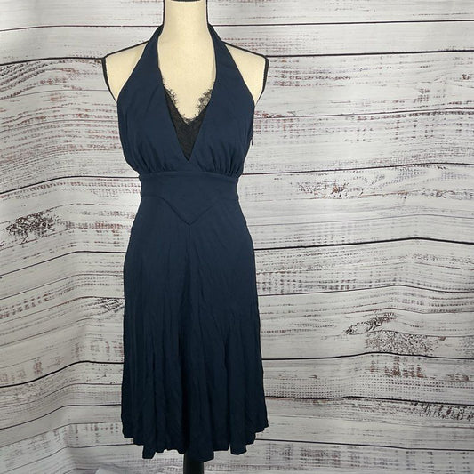 DIANE VON FURSTENBERG NAVY BLUE dress - Size 6