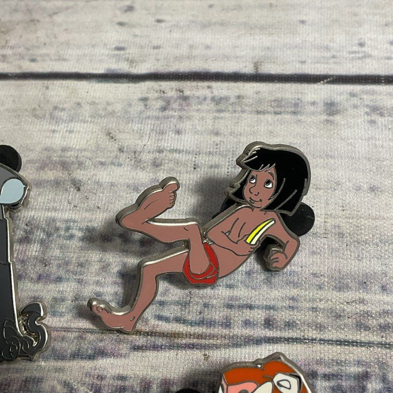 Set Of 6 Disney Collectible Pins DLR Magical Mystery Mowgli Hades Alice Pluto