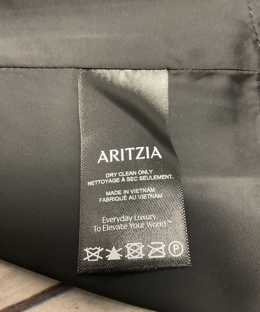 Aritzia Wilfred Victoire Off-Shoulder Grey Herringbone Midi Dress - Size 2 New