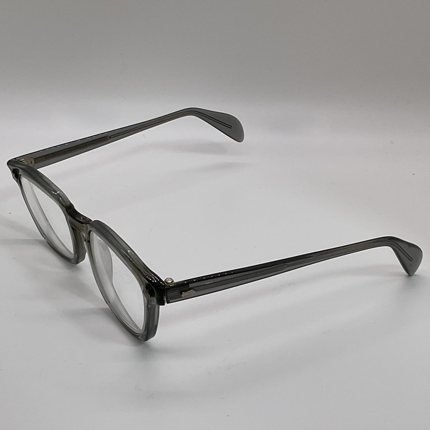 AMERICAN OPTICAL 4 1/2 Clear Gray Eyeglasses-FRAMES ONLY