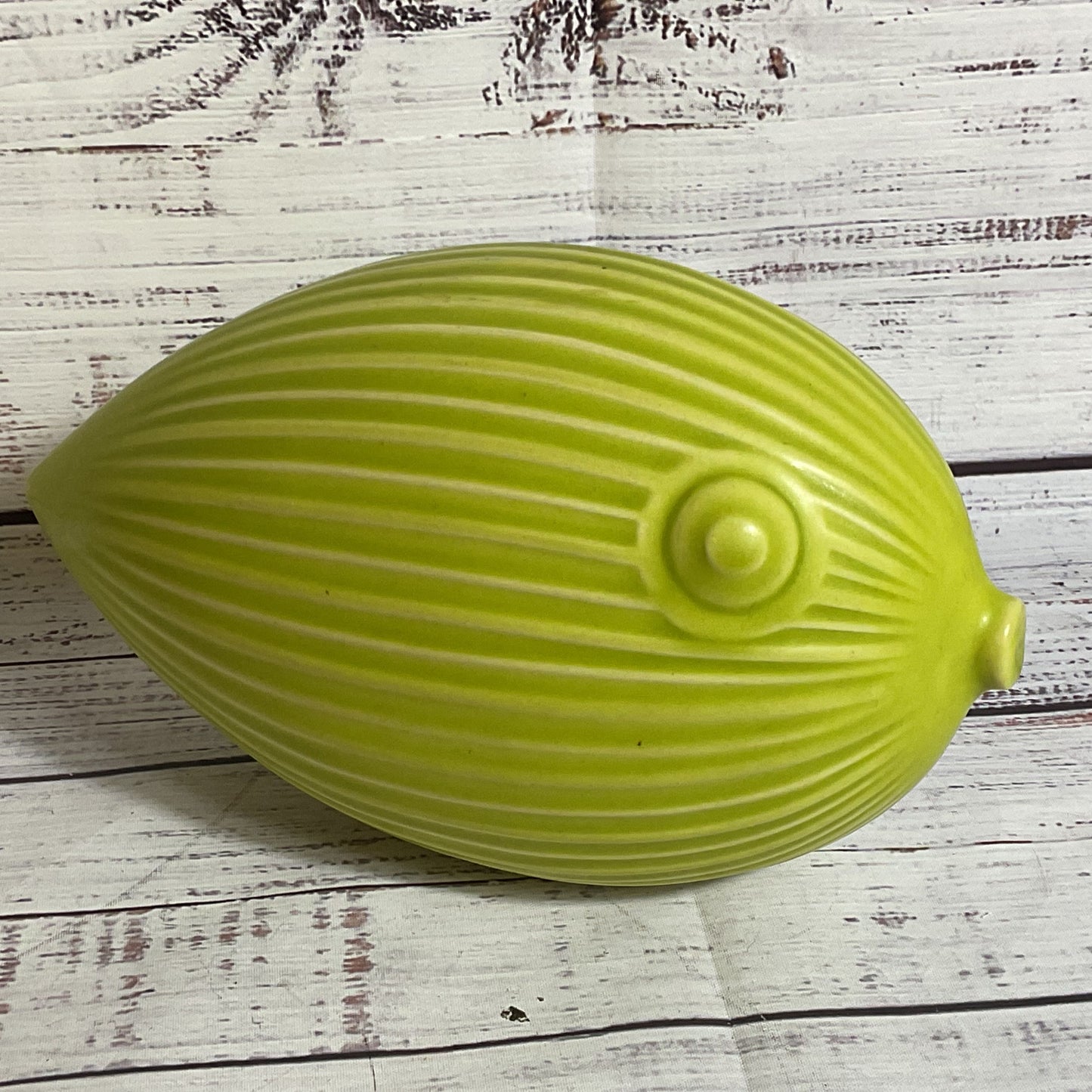 JONATHAN ADLER Green Puffer Blow Fish Menagerie Series Sculpture 9.25" (DAMAGED)