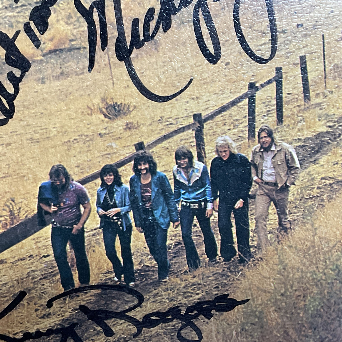 Signed KENNY ROGERS & The First Edition Backroads Vinyl Record LP