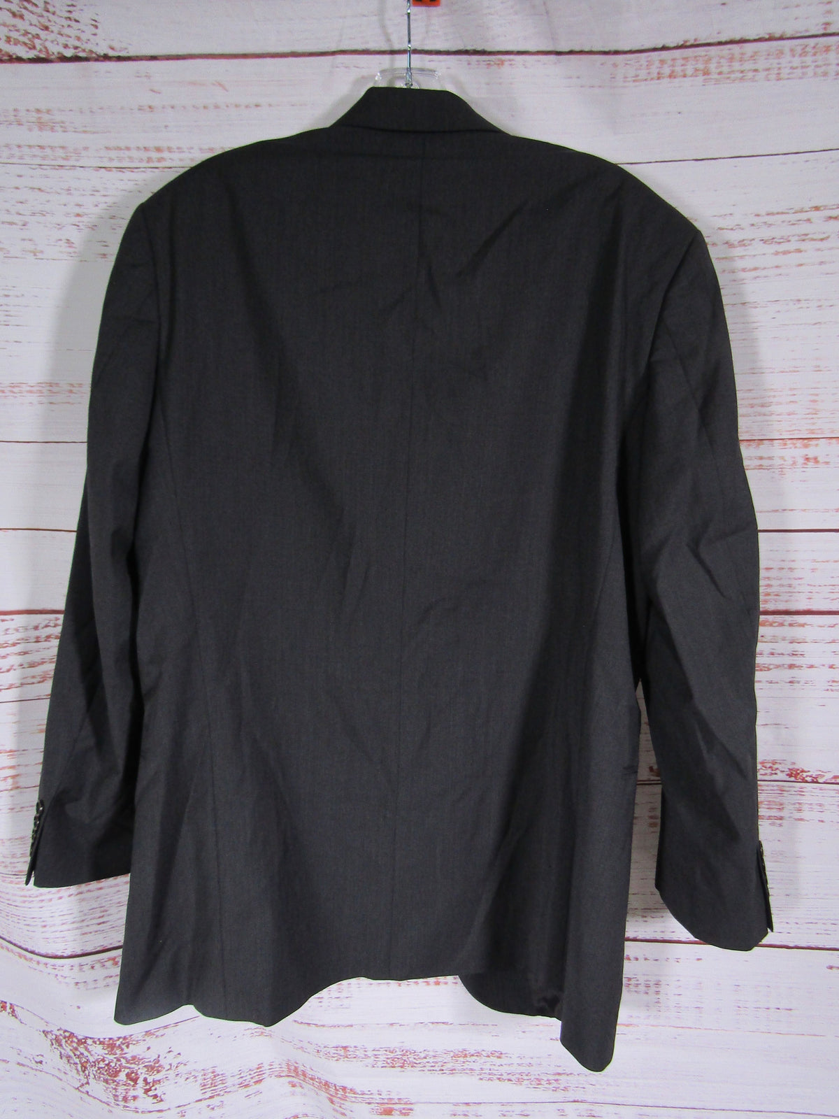 Vintage Hugo Boss Men's Gray Wool Blazer Jacket Size 38 Made in The USA