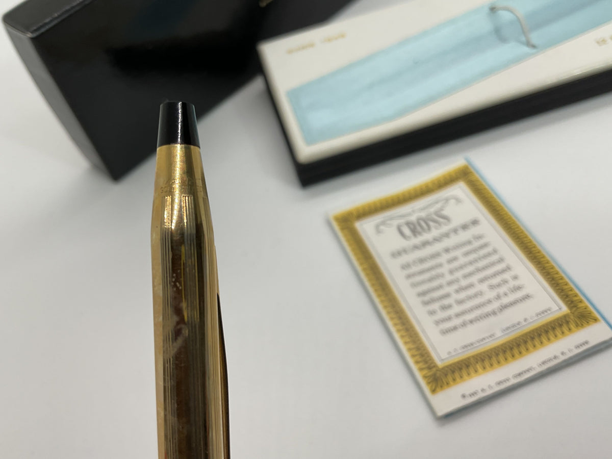 VTG. CROSS 1/20 12k Gold Filled Blue Ink Mechanical Pen