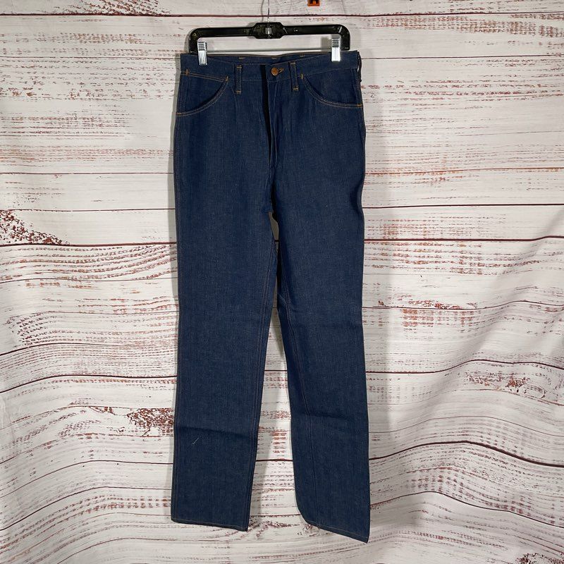 Vintage 80s Deadstock Wrangler Middleweight 12.25 oz Straight Leg Jeans 31x36