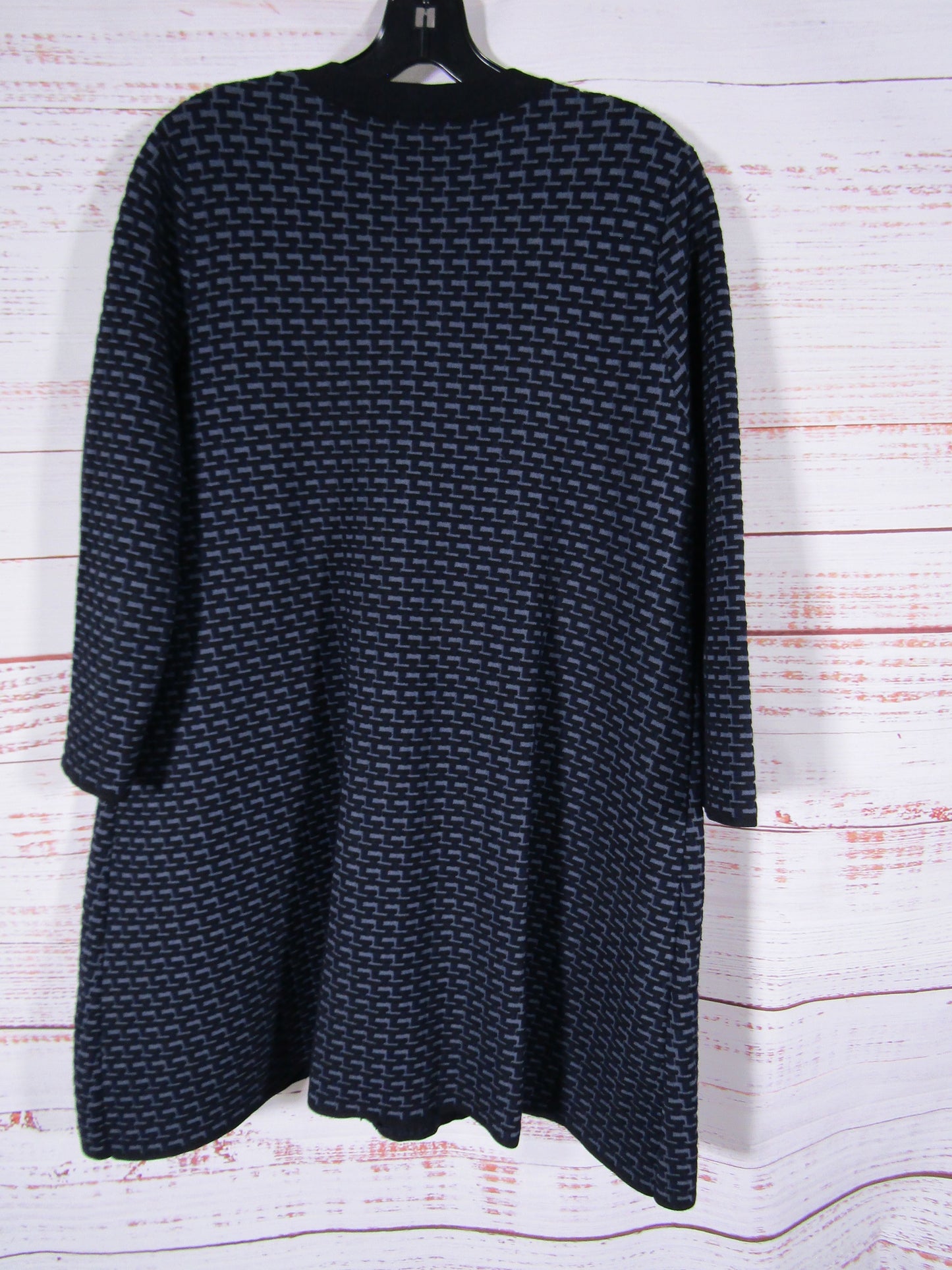 COS Women's Navy Blue & Black Knit Jacket Size S