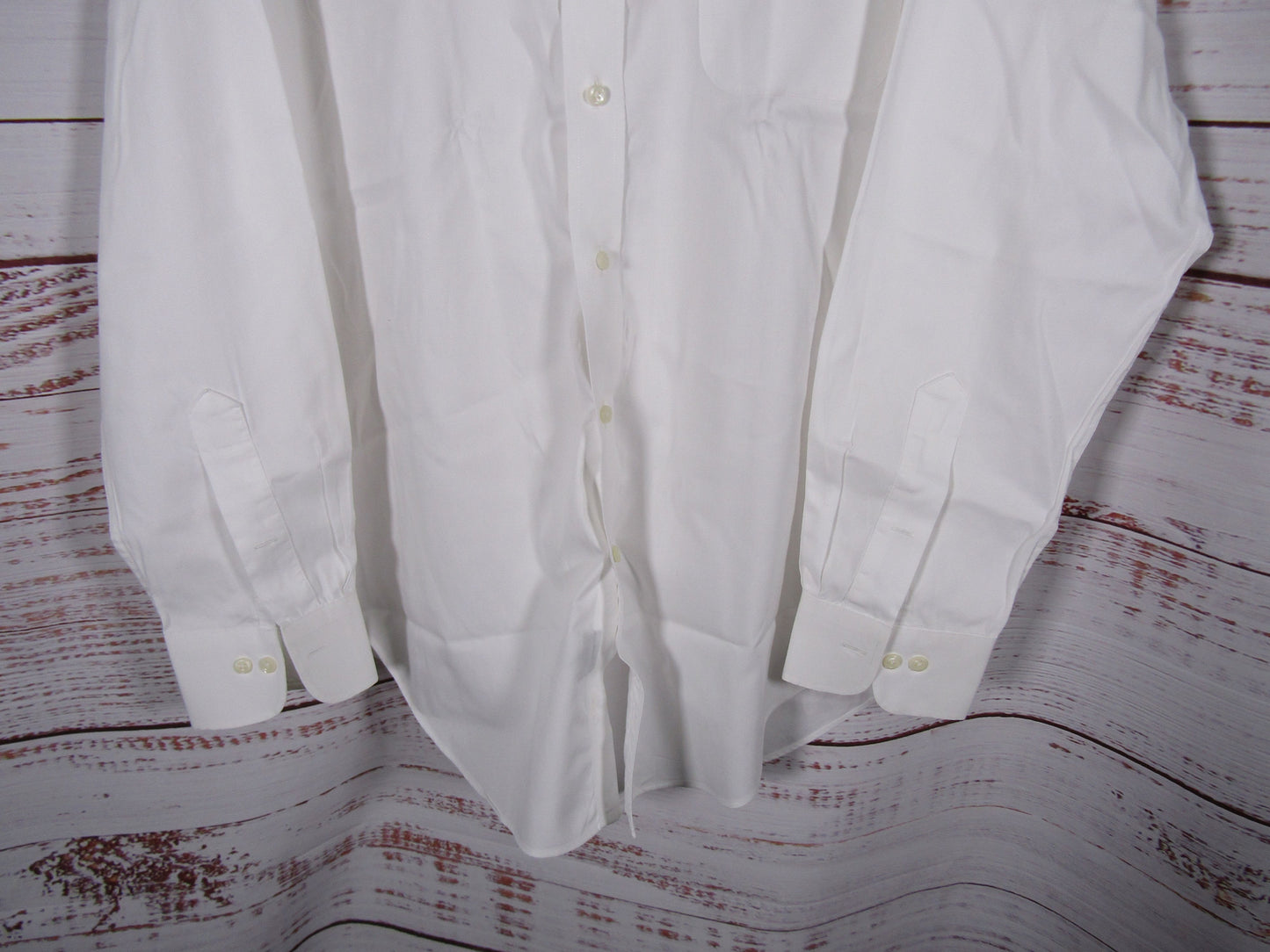 Ralph Lauren Men's White Long Sleeve Button Down Dress Shirt Size 17