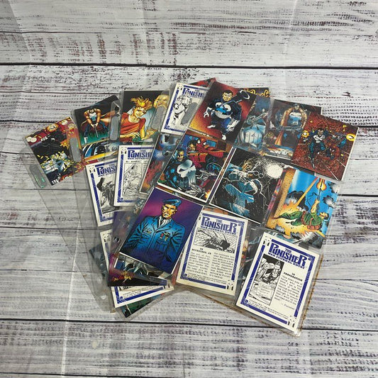 Lot Of 65+ VTG. 1992 The Punisher War Journal Entry Marvel Comic Trading Cards