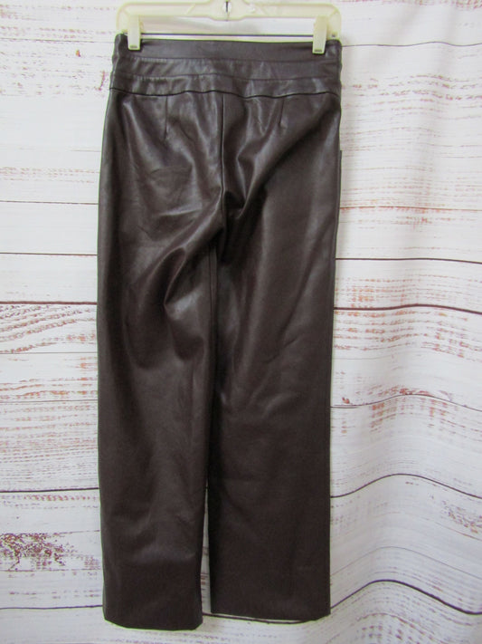 Aya Muse Women's Brown Faux Leather Pants Size XS