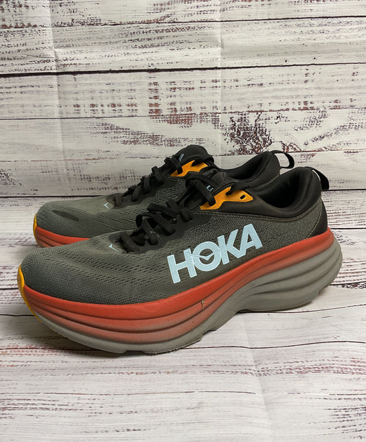 Hoka One Bondi 8 Men's Running, Gym, Walking Grey Athletic Shoe