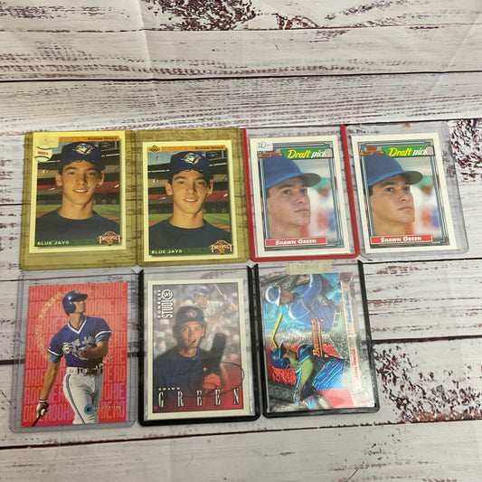 Various Topps, Dunruss, Upper Deck MLB SHAWN GREEN Cards (ONE IS SIGNED)