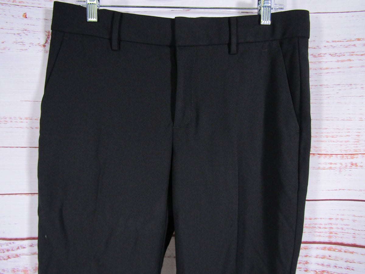 Madewell Women's Black Wool Blend Twill Kick Out Crop Pants Size 6 P