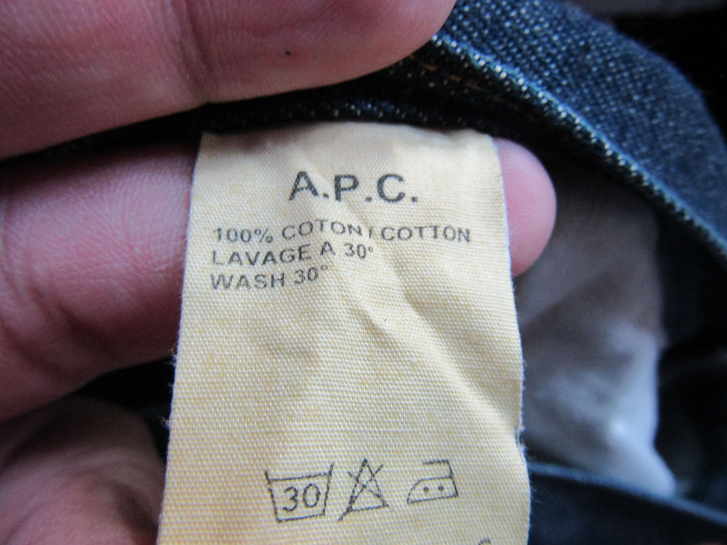 A.P.C. Men's Blue Denim Jeans Size 29