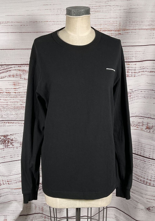 Alexander Wang Unisex Long Sleeve Shirt Black