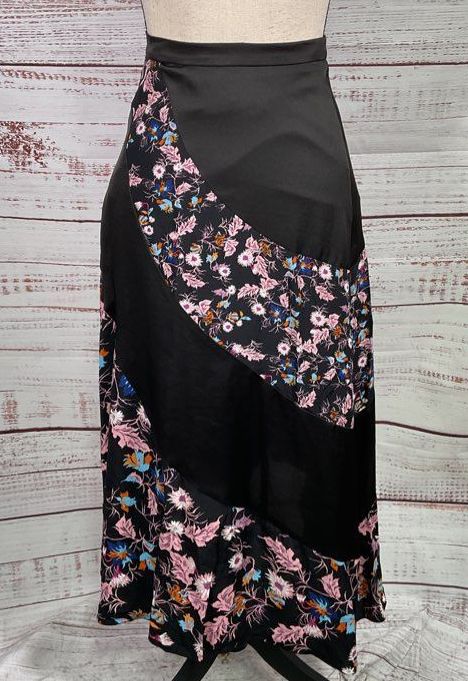 Sandro Kylie Floral Midi Skirt Multicolor 0