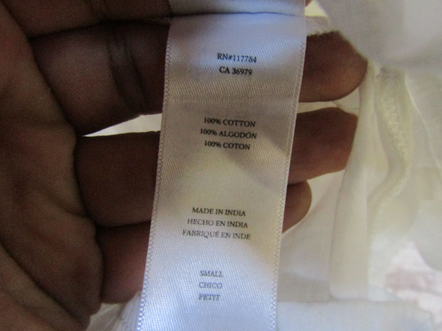 Rails Saylor Women's White Long Sleeve Tied Belt Dress Size XXS