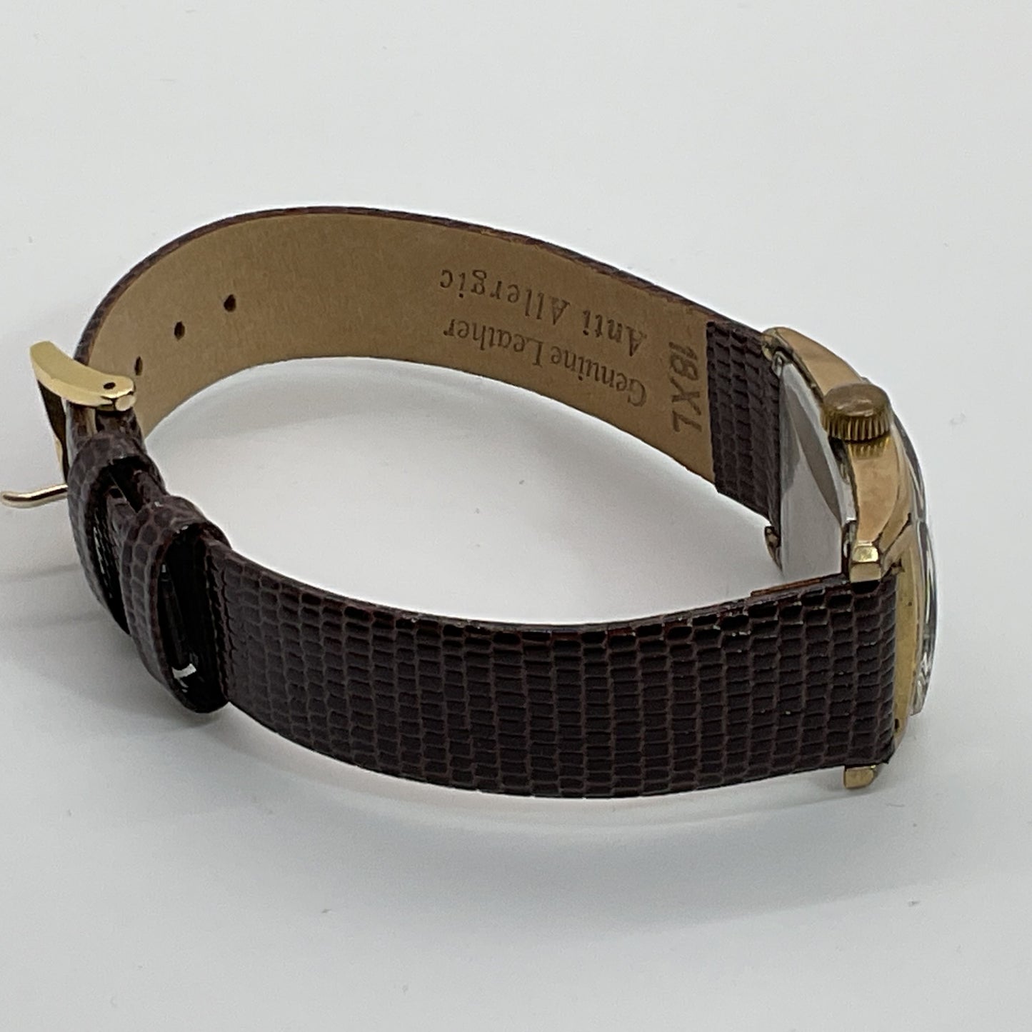 VTG. FORTIS Incabloc 10K Gold Filled 17 Jewels Tank Watch- WORKS GREAT!!!!