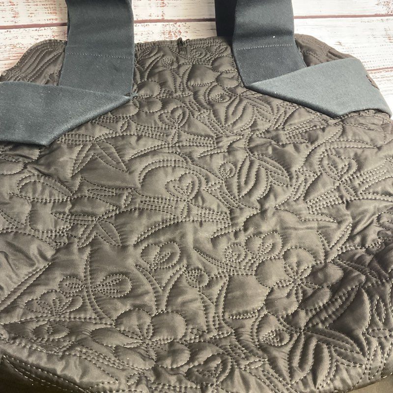Puma X Nuala Black Floral Embroidered Tote Bag