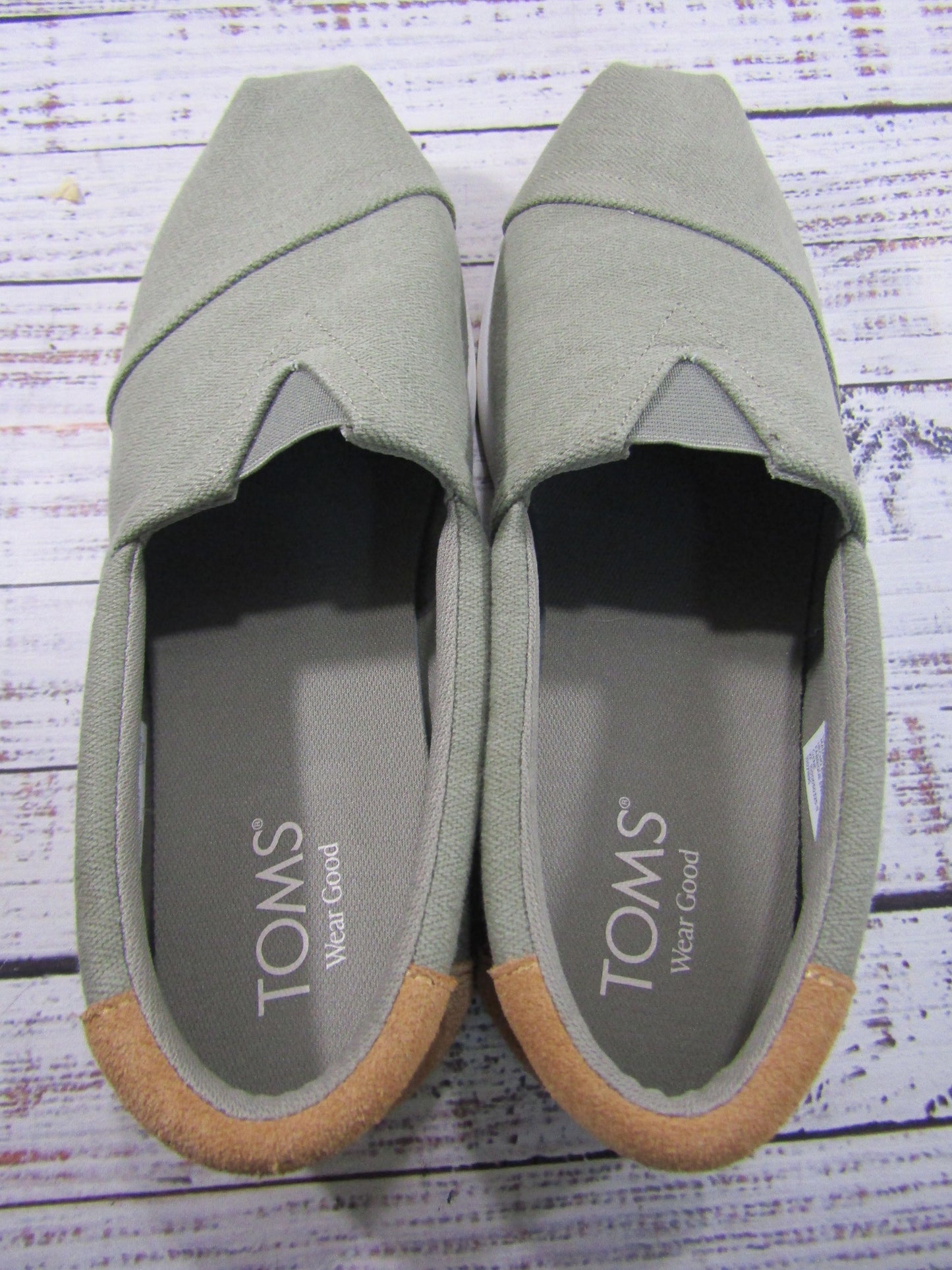 Toms Alp Fwd Men's Green Slip-On Shoes Size 9.5