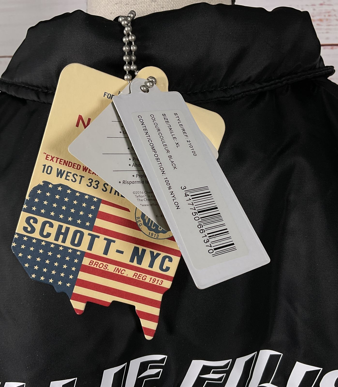 Schott Billie Eilish 1 By 1 Tour Patrick Crew Jacket Black XL