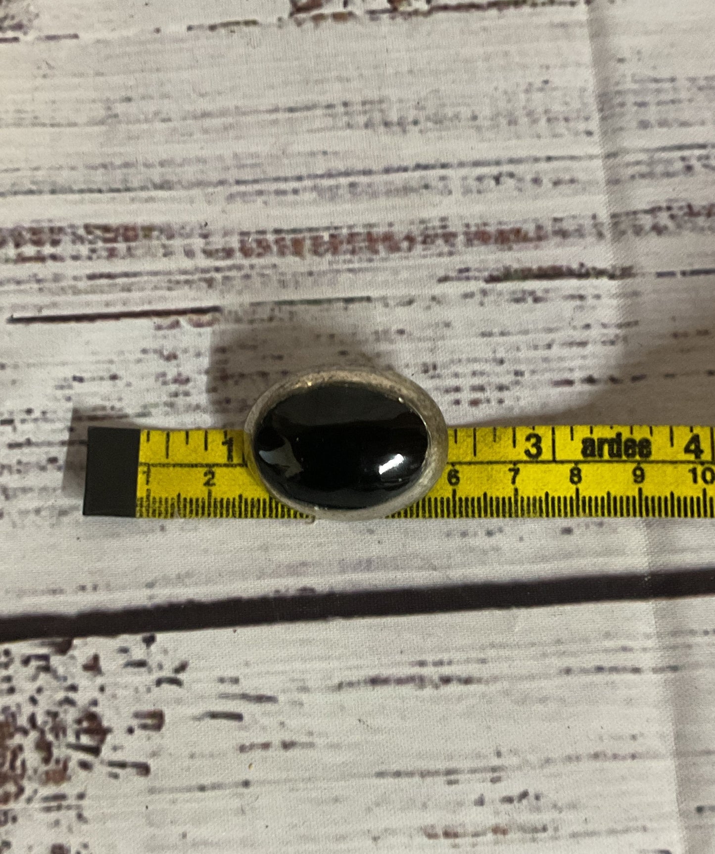 Unbranded Sterling Silver Vintage Brooch with Black Onyx