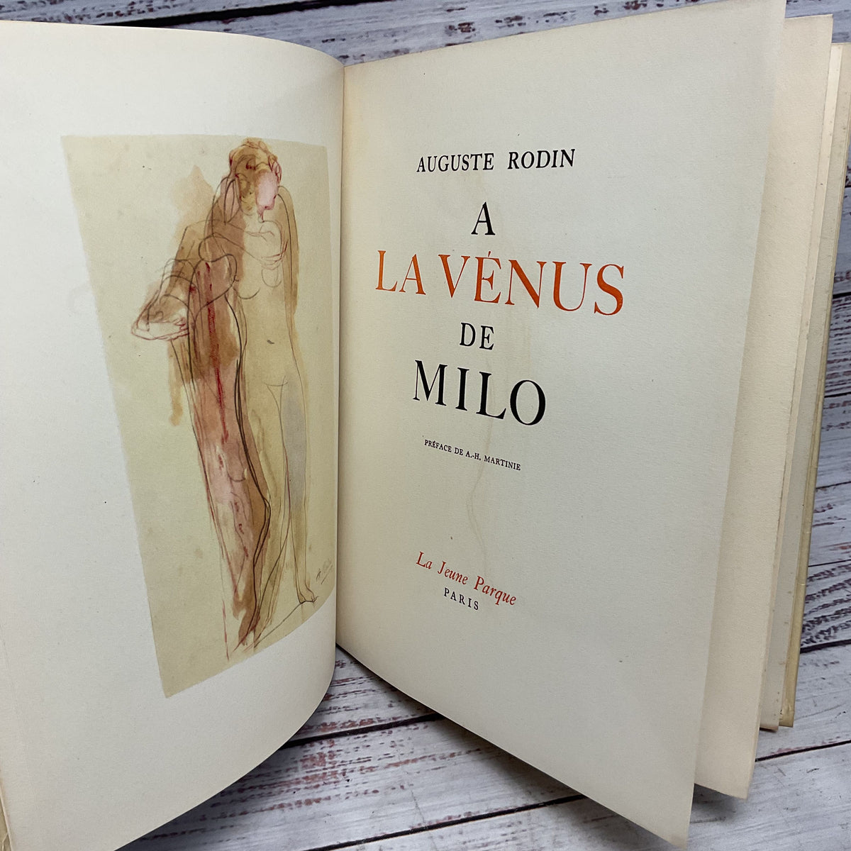 Auguste Rodin A La Venus De Milo 1945 Limited Edition 2500 Paris France