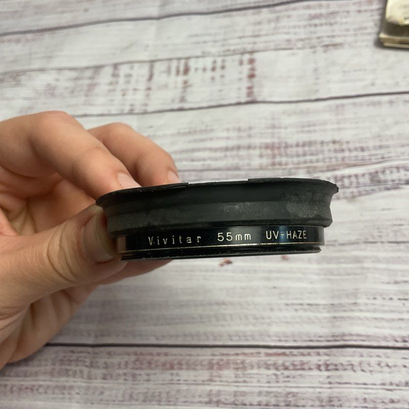 Vivitar Lot Of 5 Screw On Lens Filters UV Haze, Light Green, Orange, Red No. 25