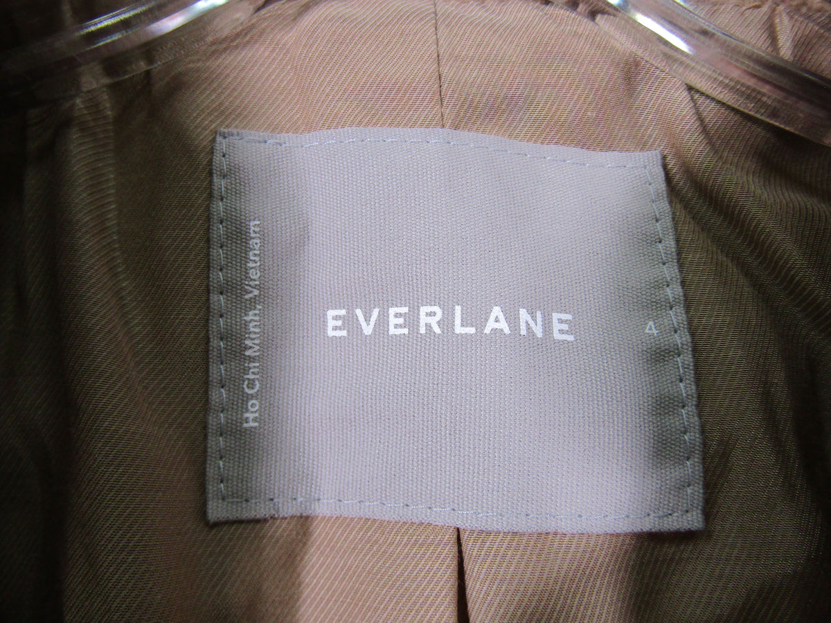Everlane The Italian Women's Brown Wool Blend Coat Size 4