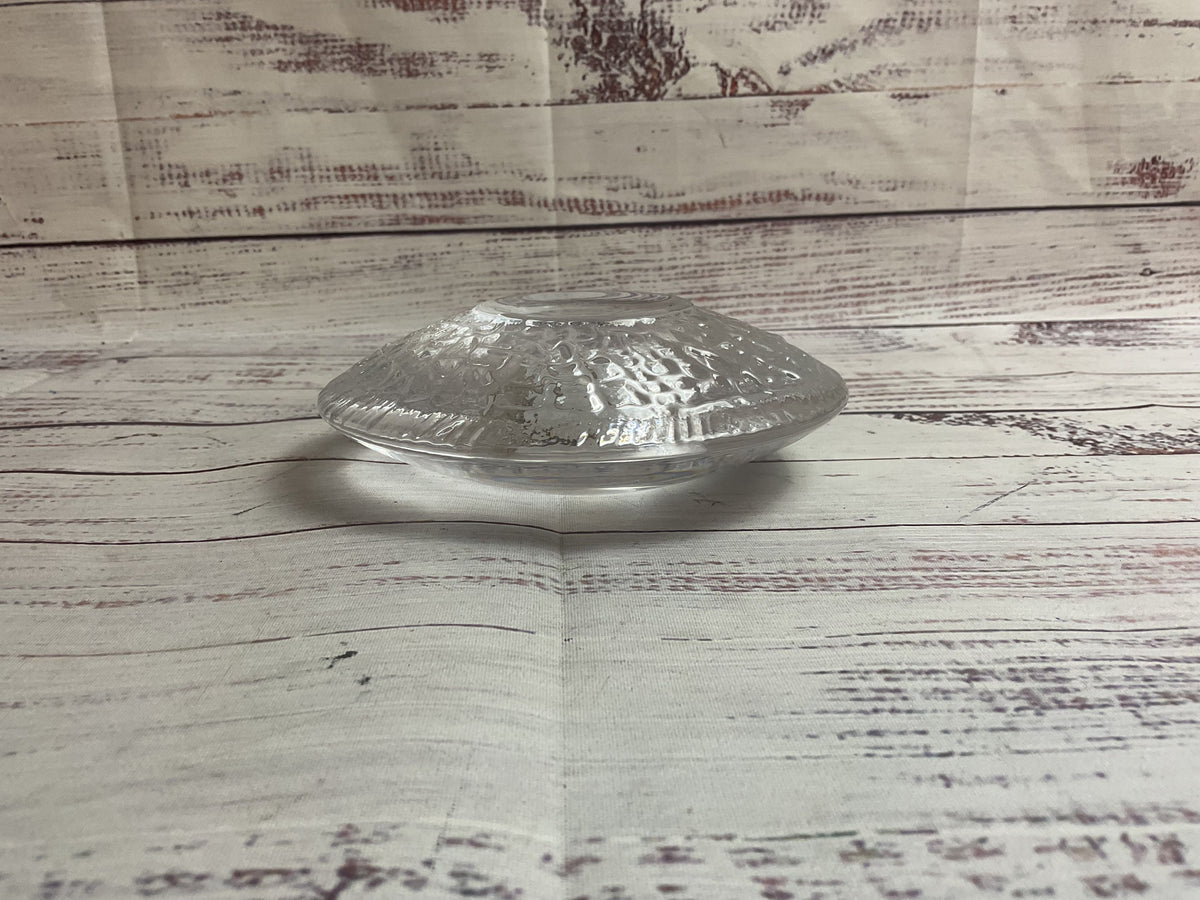Orrefors Round Crystal Candle Holder